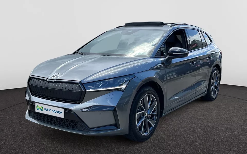SKODA Enyaq SPORTLINE🏁 82KWH🔋 285PK⚡ PANODAK TREKHAAK CAMERA CARPLAY