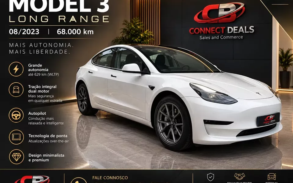Tesla Model 3 Long Range Tração Traseira