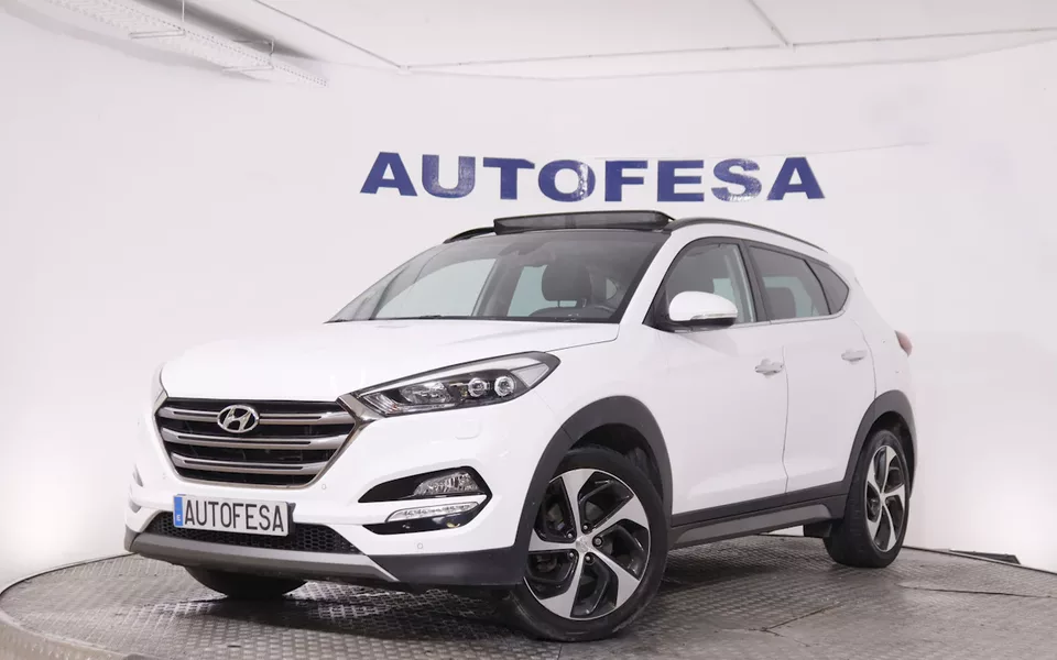 Hyundai Tucson 1.7 CRDI 141CV TECNO AUTO 5P # TECHO ELEC PANORAMICO,NAVY,CUERO,