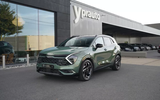 Kia Sportage 1.6T-GDi MHEV GT-LINE AUT Digitaal dashboard Panorama ACC Apple Android Camera360 PDC 4 Verwarmde zetels/stuur Navigatie DAB Keyless 19″Alu Sfeerlicht Dode hoek