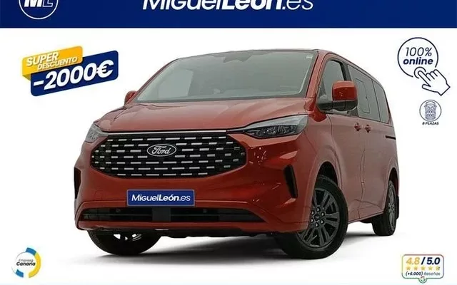 FORD Tourneo Custom 2.0 150CV - 37985€ en Santa cruz de tenerife