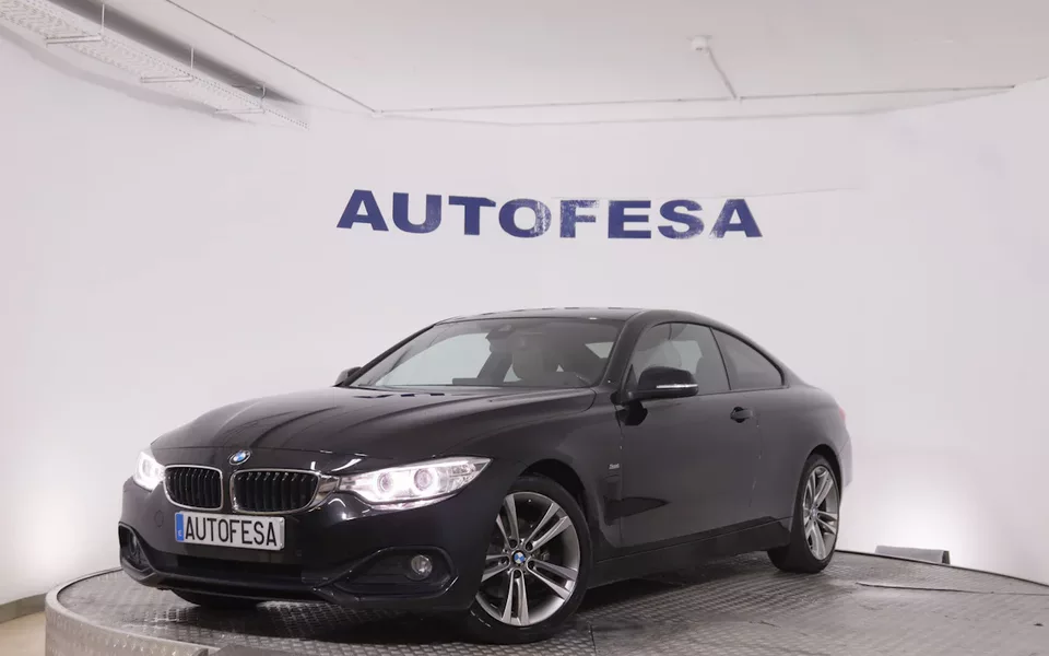 BMW 420 SERIE 4 420D COUPE SPORT AUTO 190CV 2P # CUERO, NAVY, PARKTRONIC