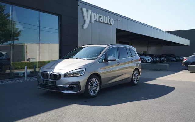 Bmw 216i Grand tourer luxury line Leder Panoramisch open dak Camera Navi Apple carPlay Android Privacy glas Verwarmde zetels Full led Head up