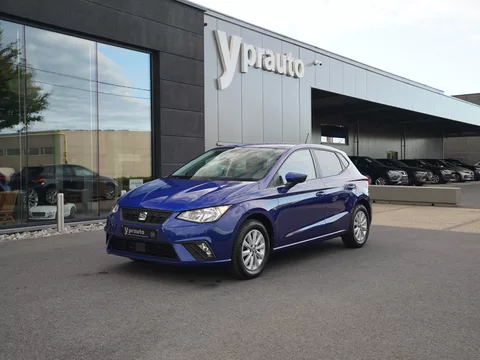 Seat Ibiza 1.0 Full Link AppleAndroid Privacy Parkeersensoren GPS by App. Alu velgen Airco Bleutooth Cruise Frontassist Armsteun DAB tuner Multi-functiestuur