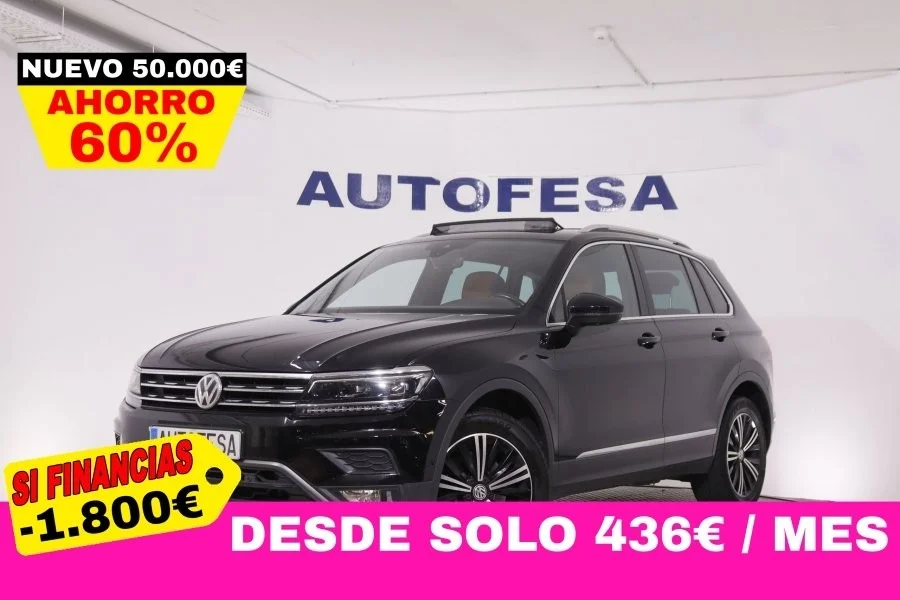 VOLKSWAGEN Tiguan TIGUAN 2.0 TSI DSG 180CV SPORT 4MOTION 5P # TECHO PANORAMICO ELE,CUERO,NAVY,CAMARA 360