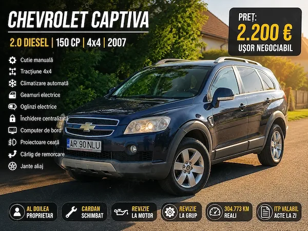 Chevrolet captiva 2.0 150 cp 4 4
